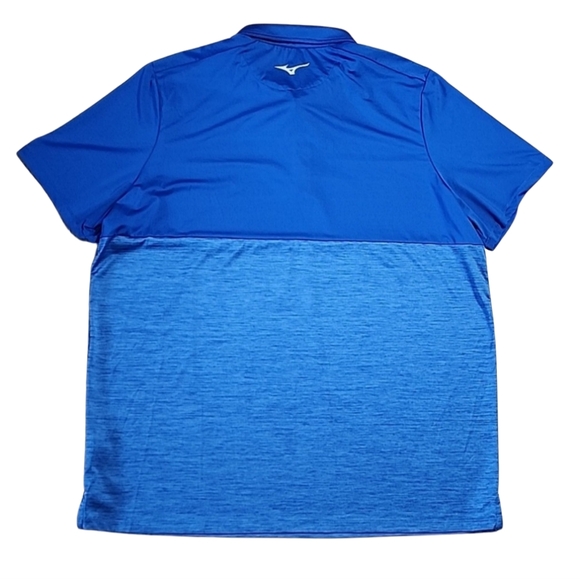 Mizuno Blue Casual Golf Polo Shirt Size XXL Short Sleeve Activewear - Picture 2 of 4
